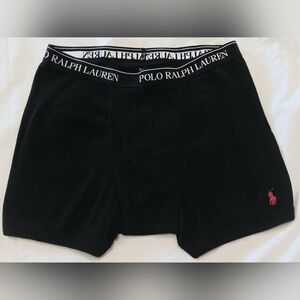 2 Pairs POLO RALPH LAUREN Stretch Cotton Blend Boxer Briefs Size L Black